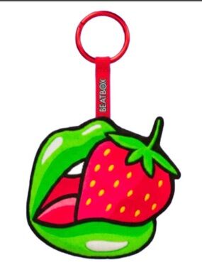 Beatbox Strawberry Plushie Key Chain